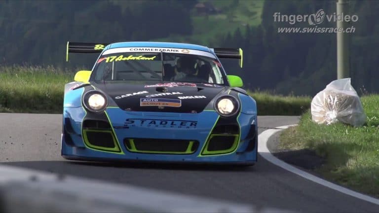 Watch This Porsche 911 GT3-R Go Flat Out Up a Tight Hillclimb Course