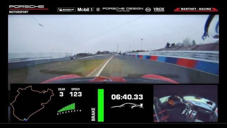 New record: 911 GT2 RS MR laps the Nürburgring Norschleife in 6:40.3 minutes.