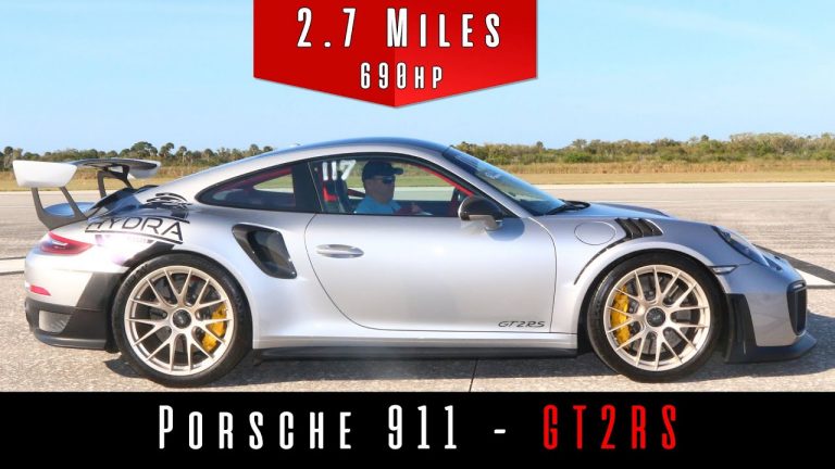 Watch A Porsche 911 GT2 RS Go Flat-Out On A Florida Runway