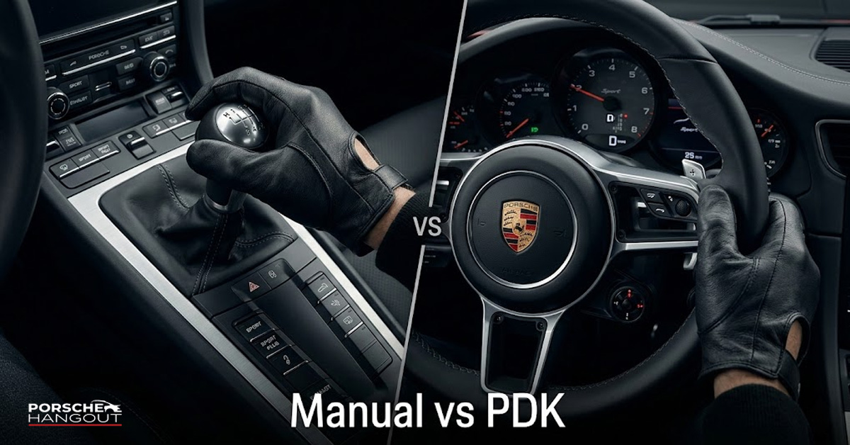 Porsche manual gear lever vs PDK steering wheel paddle shifters