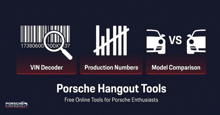 Porsche Hangout Tools - VIN Decoder, Production Numbers, Model Comparison