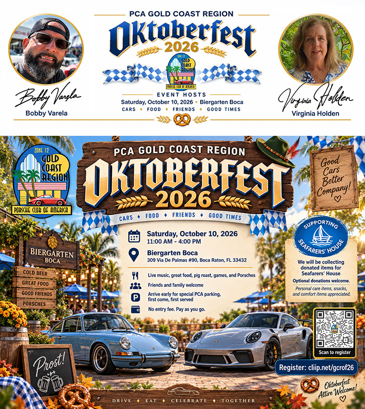 PCA Gold Coast Region Oktoberfest 2026