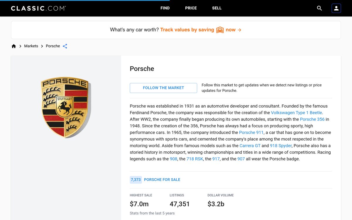 Classic.com website