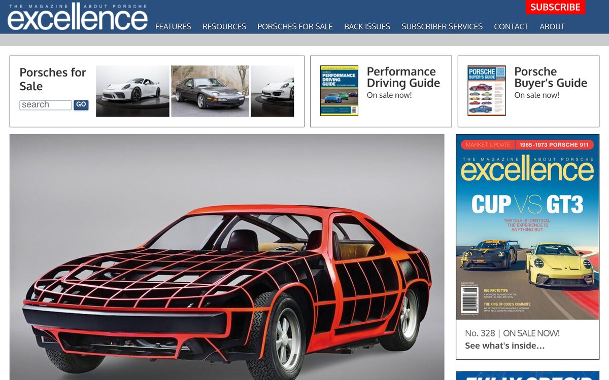 Excellence Magazine website