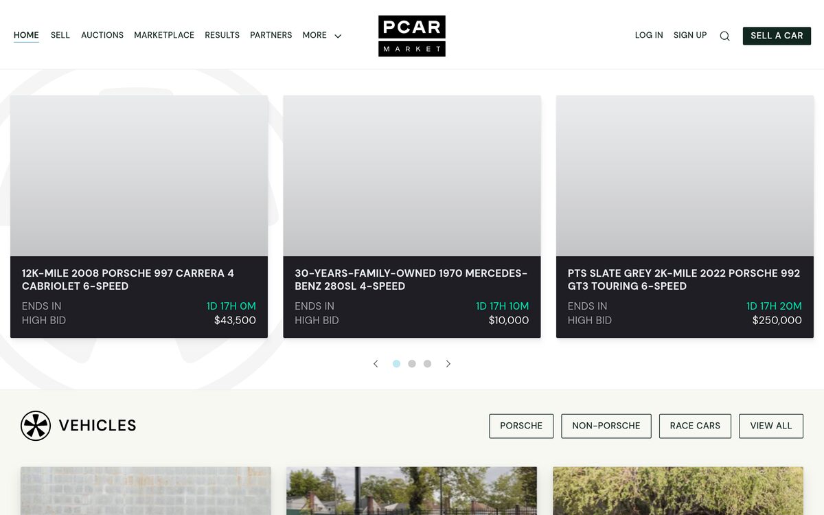 PCarMarket website